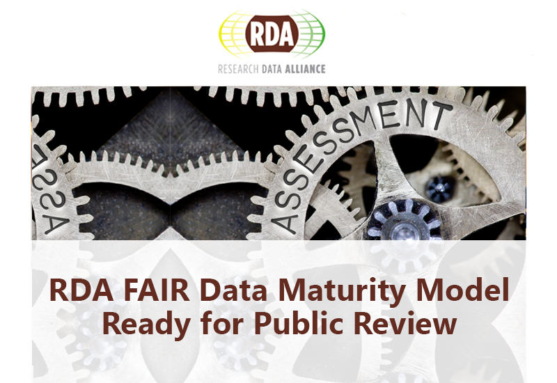 RDA FAIR Data Maturity Model ready for public review | FAIRsFAIR