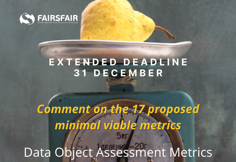 FAIRsFAIR Data Object Assessment Metric
