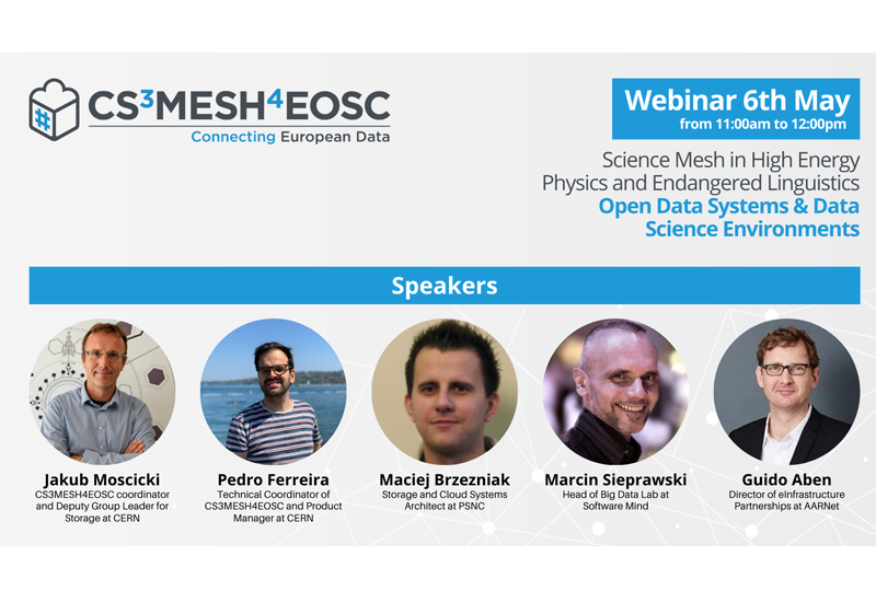 Science Mesh in High Energy Physics and Endangered Linguistics - Open Data Systems & Data Science Environments