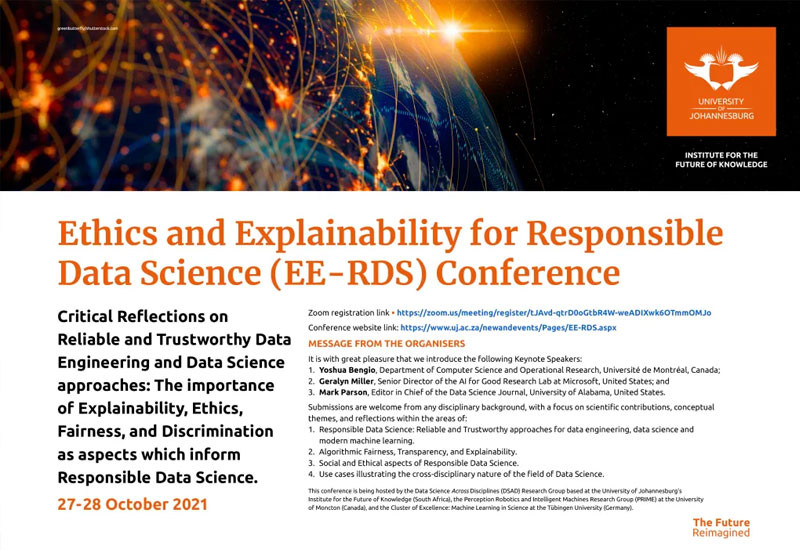 Ethics and Explainability for Responsible Data Science (EE-RDS) 